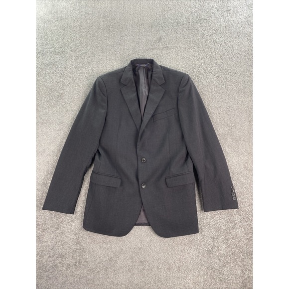 Brooks Brothers Suit Jacket 43 R Navy Wool Regent Estrato Designer Premium Italy